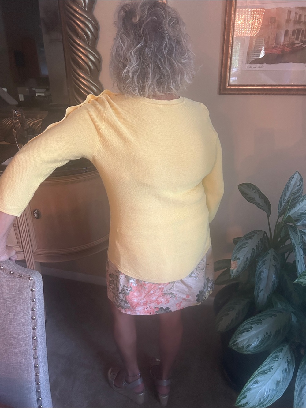 Talbots yellow Spring soft top - Picture 2 of 5